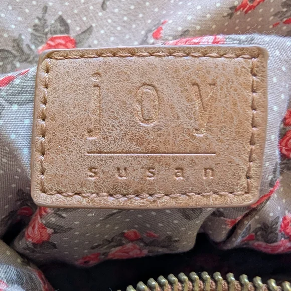 JOY susan. Brown Leather Backpack - Picture 5 of 7